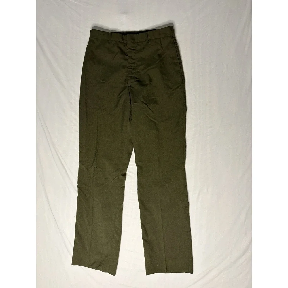 US Army Trousers Pants Men's 31x32 Tropical Green Poly/Wool 8405-00-611-9024